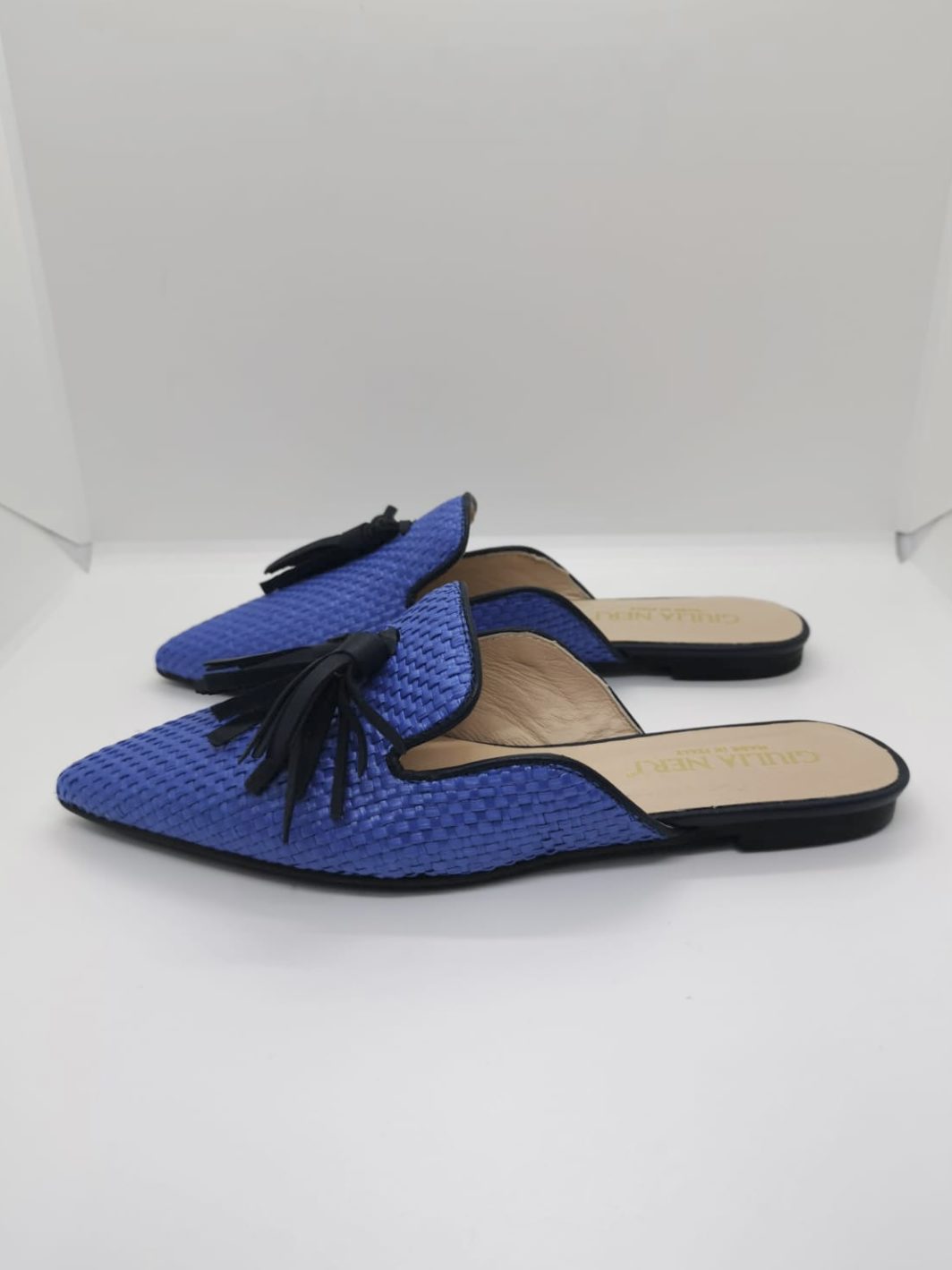 Mules bluette | Giulia Neri