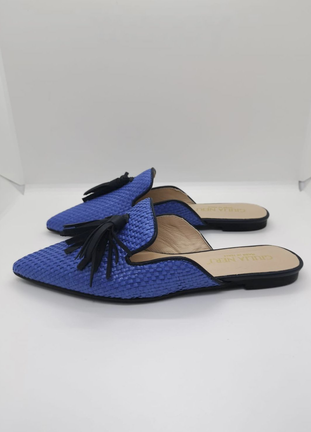 Mules bluette | Giulia Neri